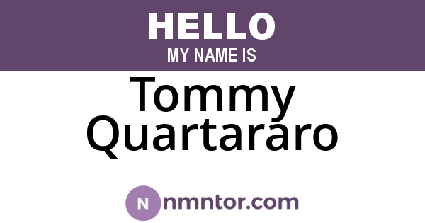 Tommy Quartararo
