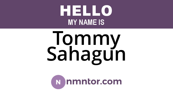 Tommy Sahagun