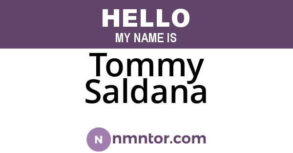 Tommy Saldana