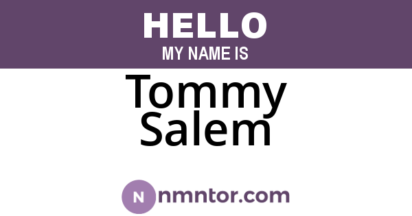 Tommy Salem