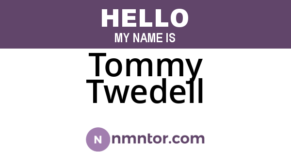 Tommy Twedell