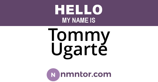 Tommy Ugarte