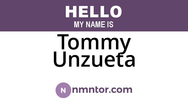 Tommy Unzueta