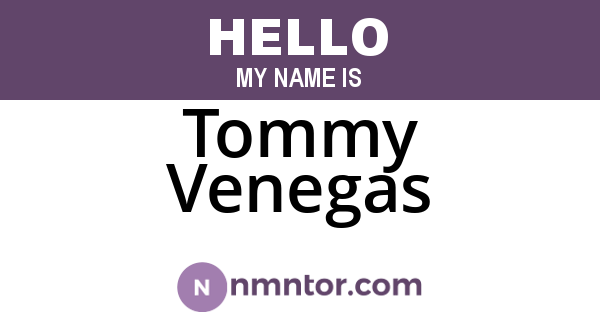 Tommy Venegas