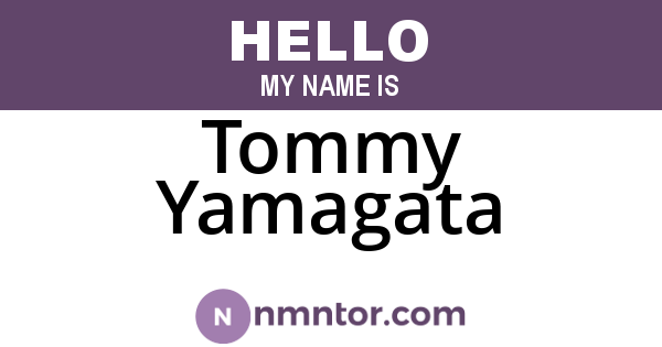 Tommy Yamagata