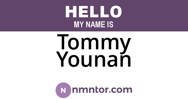 Tommy Younan