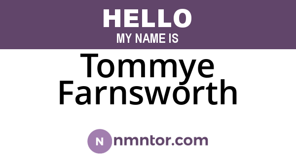 Tommye Farnsworth