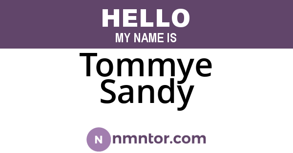 Tommye Sandy