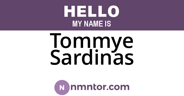 Tommye Sardinas