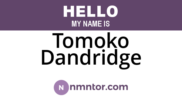 Tomoko Dandridge