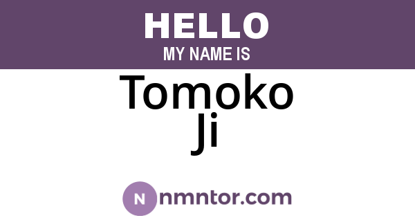 Tomoko Ji