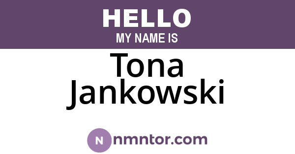 Tona Jankowski