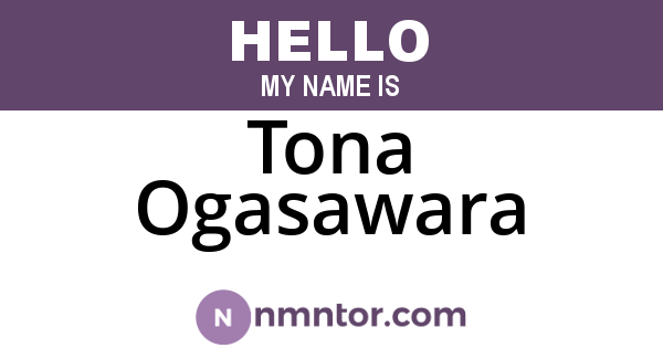 Tona Ogasawara