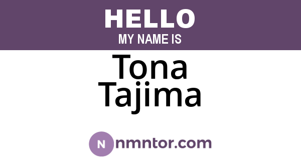 Tona Tajima