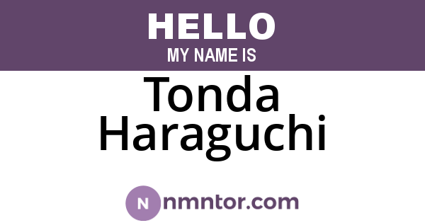 Tonda Haraguchi