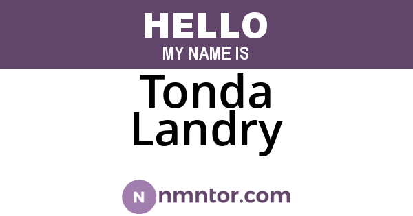 Tonda Landry