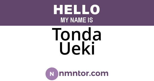 Tonda Ueki