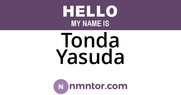 Tonda Yasuda