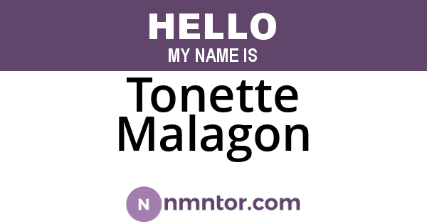 Tonette Malagon