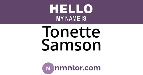Tonette Samson