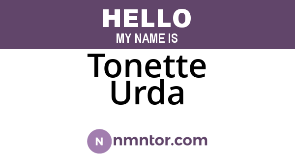 Tonette Urda
