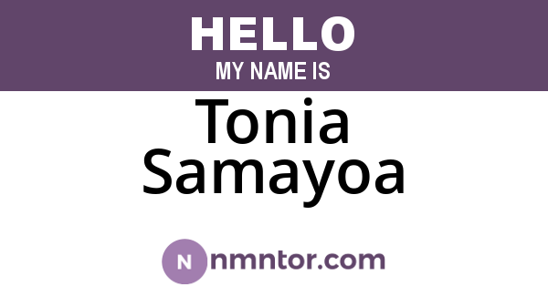 Tonia Samayoa