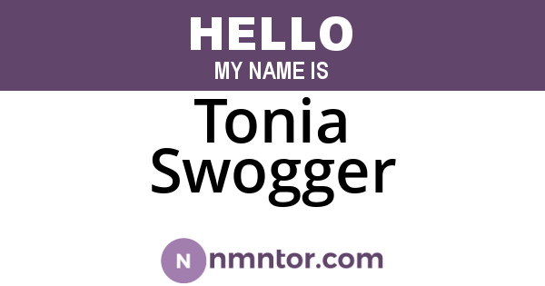 Tonia Swogger