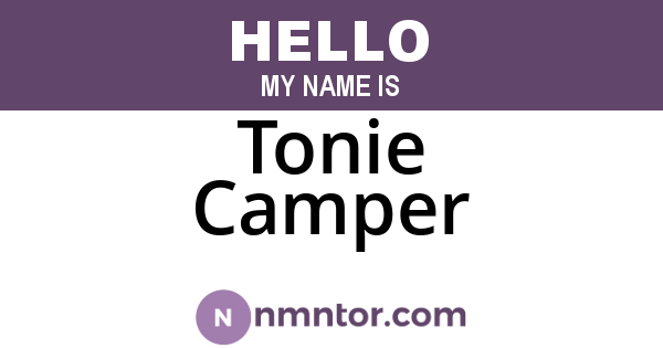 Tonie Camper