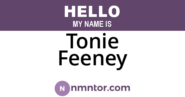 Tonie Feeney
