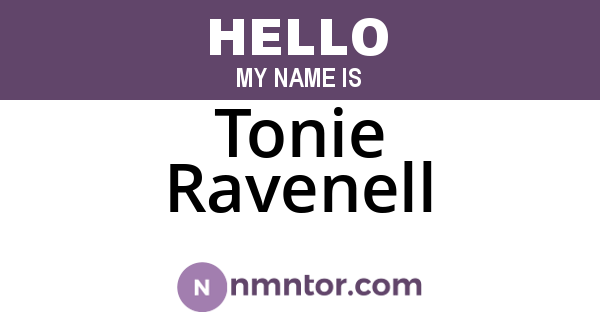Tonie Ravenell