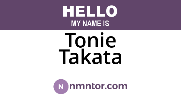 Tonie Takata