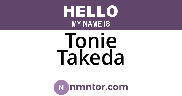 Tonie Takeda