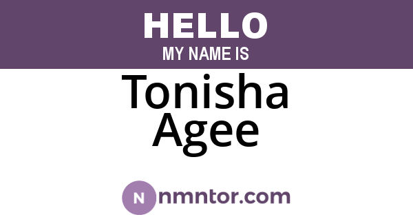Tonisha Agee