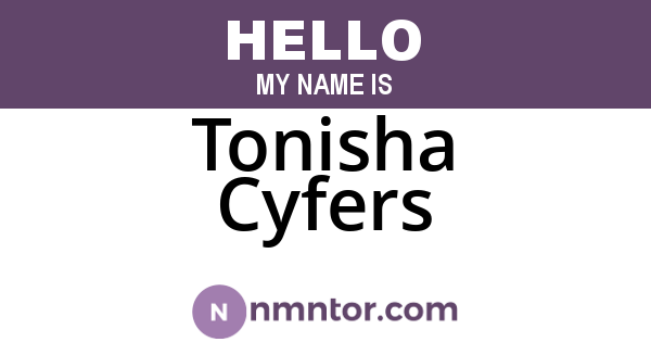Tonisha Cyfers