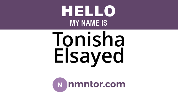 Tonisha Elsayed