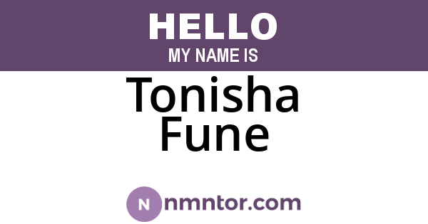 Tonisha Fune
