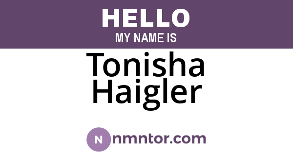 Tonisha Haigler