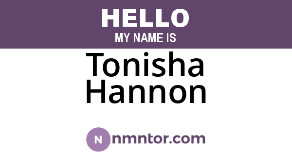 Tonisha Hannon