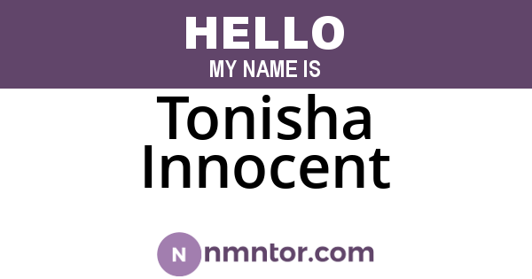 Tonisha Innocent