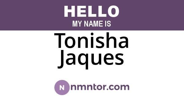 Tonisha Jaques
