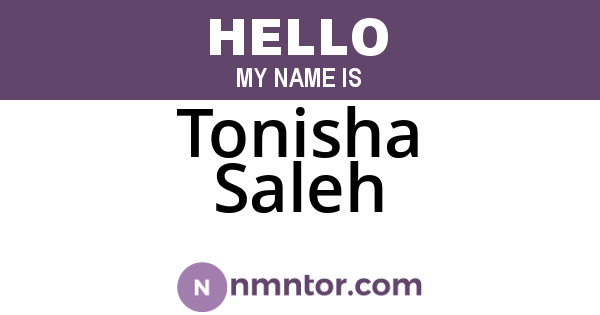 Tonisha Saleh