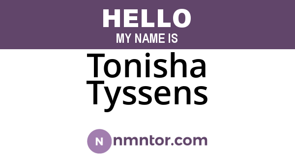 Tonisha Tyssens