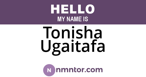 Tonisha Ugaitafa