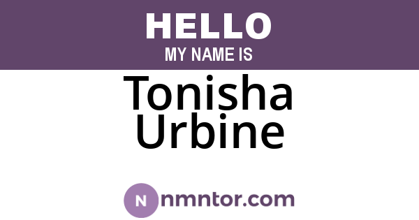 Tonisha Urbine