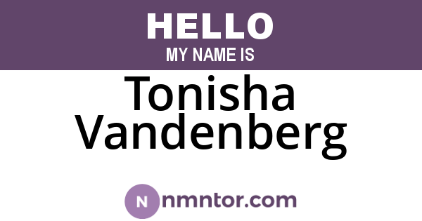 Tonisha Vandenberg