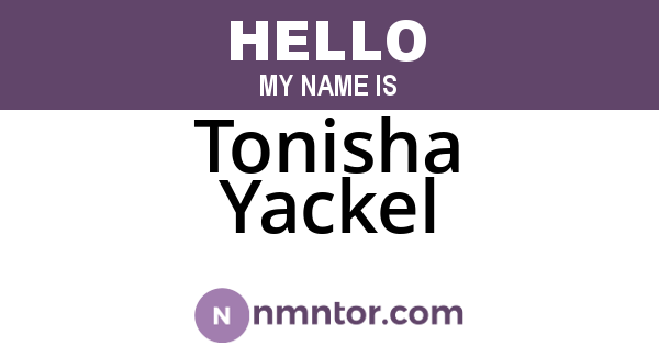 Tonisha Yackel