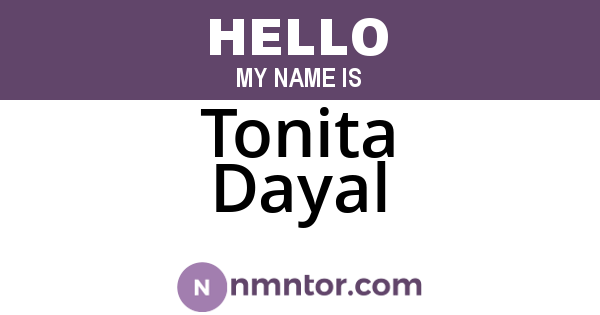 Tonita Dayal