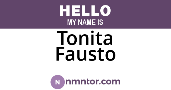 Tonita Fausto