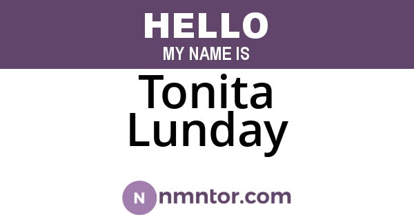 Tonita Lunday
