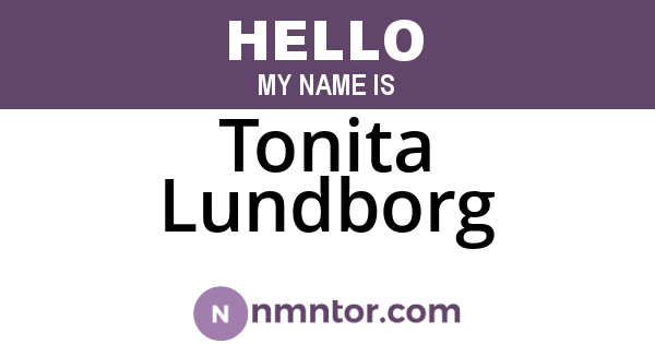 Tonita Lundborg
